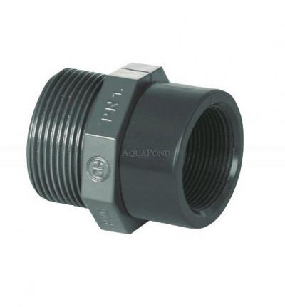 PVC tvarovka - Redukce 1 1/2“ ext. x 3/4“ int.