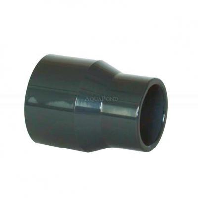 PVC tvarovka - Redukce dlouhá 63–50 x 50 mm , DN=50/50 mm, d=63/61 mm , lepení / lepení
