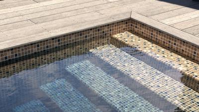 AVfol Decor - Sandig Mosaik; 1,65 m Breite, 1,5 mm, 25 m Rolle