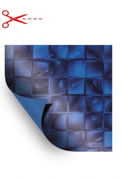 AVfol Decor - Blau Mosaik Electric; 1,65 m Breite, 1,5 mm, in Metern verkauft