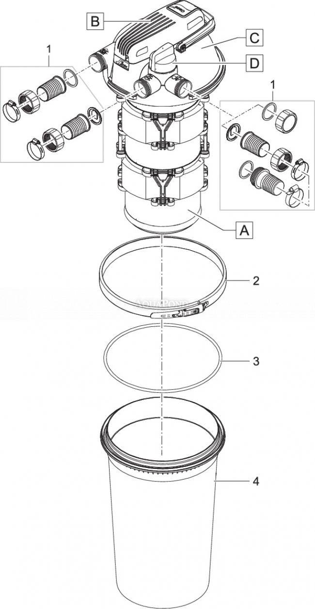 Ersatzteile für Oase FiltoClear 19000 Teich Druckfilter