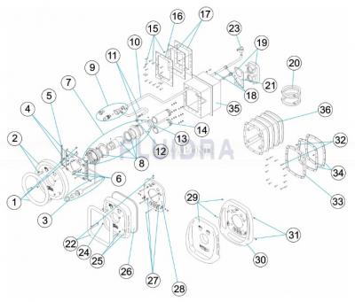 Ersatzteile für Astralpool-Gegenstromfront aus poliertem Edelstahl Aisi-316, zur Edelstahlbox - Produkt code: 11499