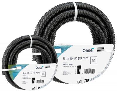 Oase Spiralschlauch schwarz 3/4