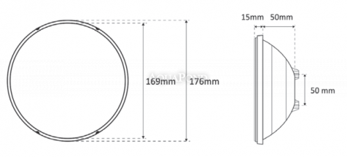 SeaMAID LED IN, PAR 56, 90 LED RGB