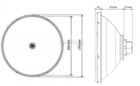 SeaMAID LED, PAR56, 90 LED RGB, 16W, 510 lm, 6500K
