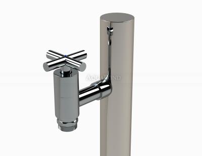 Eichenwald Ideal Wasserhahn, rund, Kaltwasser, D 48 mm, Edelstahl poliert