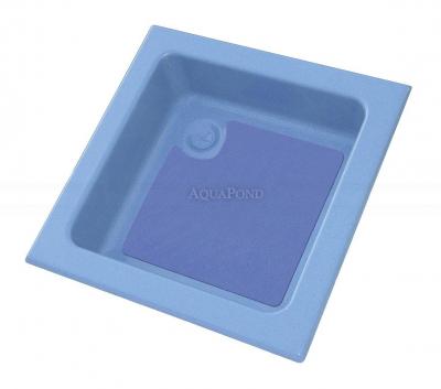 Dusche Tablett 70 x 70 cm Farbe blau