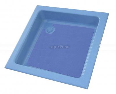 Dusche Tablett 90 x 90 cm Farbe blau