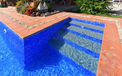 Renolit Alkorplan 3000 Poolfolie Carrara; 1,65 m Breite, 1,5 mm, 25 m Rolle