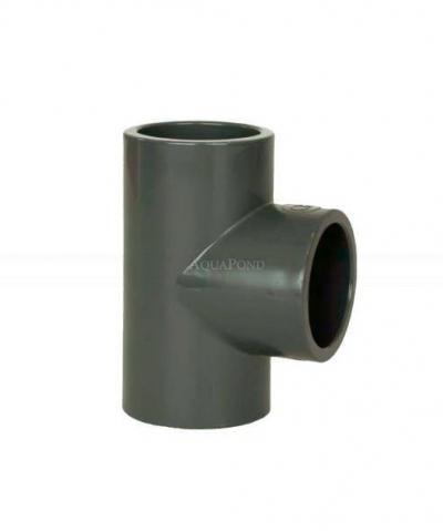 PVC Fitting - T-Stück 90° DN=63 mm, d=75 mm, Kleben / Kleben