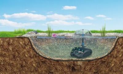 Pontec PonDuett 5000 - Unterwasserfilter mit Wasserspiel