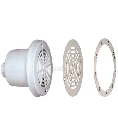 Hayward floor drain including stainless steel grate and flange, for liner pools