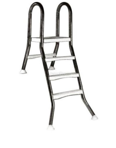 Stainless Steel ESP Ladder for Above-Ground Pools, 3+1 Steps, for 1 m High Pools, AISI 304