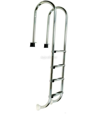 Stainless Steel Muro Ladder (Slim) 4-Step with Sleeve, AISI 304