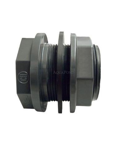 PVC wall fitting with gaskets 75 x 3
