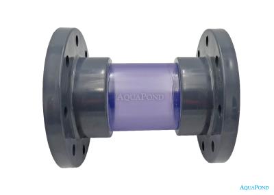 PVC-U Transparent with flanges 140 mm