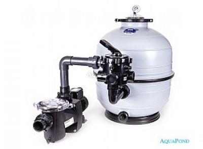 Filtration unit - MIDI KIT 400, MIDI 400 filter tank, six-way side-mounted valve, FreeFlo pump 9 m³/h 230V, Czech description on the valve