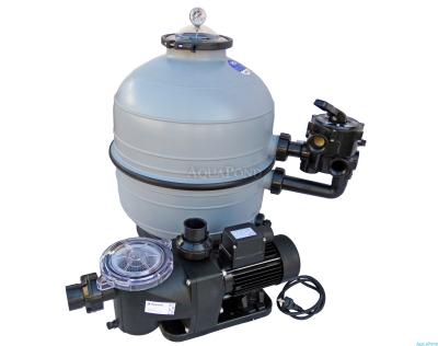 Filtration unit - MIDI KIT 400, MIDI 400 filter tank, six-way side-mounted valve, FreeFlo pump 9 m³/h 230V, Czech description on the valve