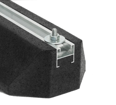 Rubber floor bracket - 400 mm (2 pcs)