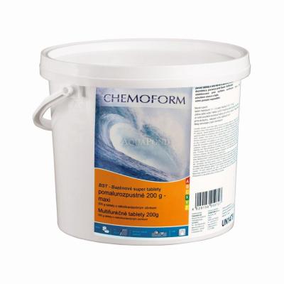 Chemoform BST maxi 3 kg - 200 g tablet - pool super tablets, triple combination of chlorine, algaecide, and flocculant