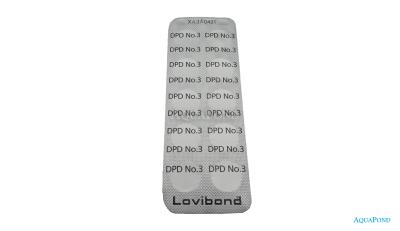 Test tablets for photometer DPD No. 3 Cl, 10 tablets for measuring total chlorine