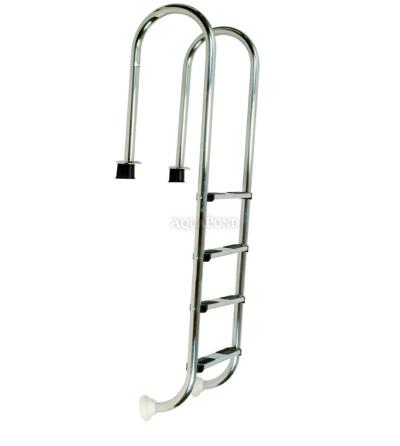 Stainless Steel Muro (Slim) 4-Step Ladder with Sleeve AISI 316