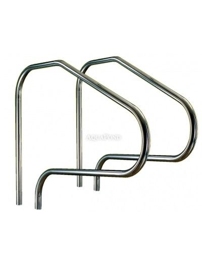 Ladder handrail with sleeve and rosette 1220 mm, AISI 316
