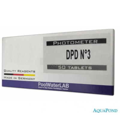 Water-I.D. DPD No. 3 Replacement tablets for the Pool Lab 1.0 and 2.0 digital tester - for measuring total chlorine, pack of 50 pcs