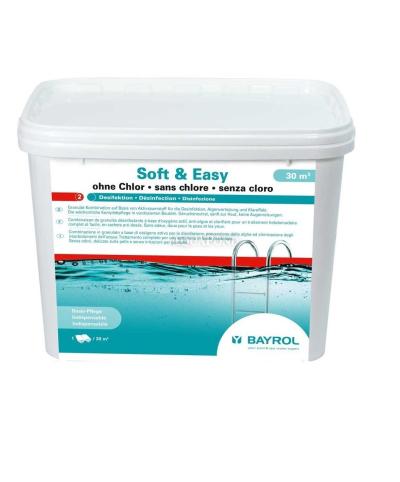 BAYROL Soft & Easy 5.04 kg (30 m3), chlorine-free disinfection, algae treatment and water clarifier