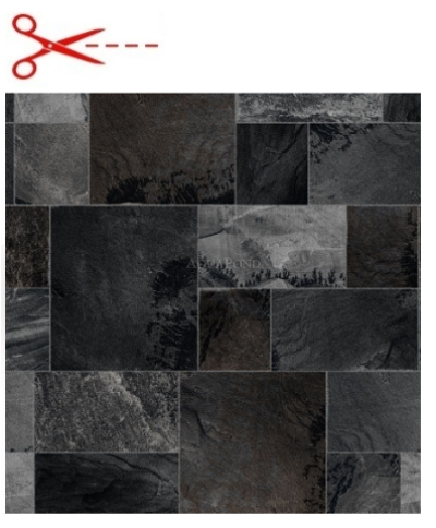 Aquasense Signature - 3D Brown Basalt; 1.65 m width, 1.6 mm thickness, sold by the meter - Pool liner, price is per m²