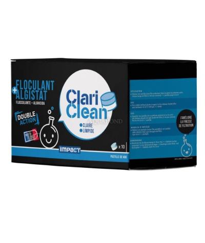 ClariClean Algistat + Flocculant - 10 x 40 g tablets, flocculant with algistat