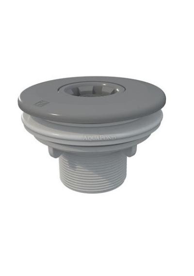 Astralpool Multiflow recirculation nozzle system with external thread, light grey color (RAL7004), for prefabricated pools