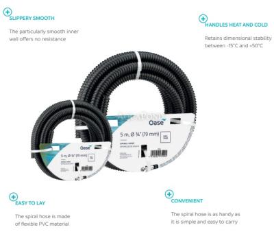 Oase spiral hose black 1