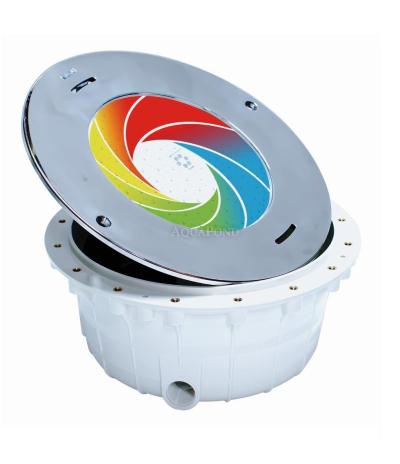 Underwater pool spotlight VA LED, HB, BIGSI 33 W RGB, DMX, for liner pools