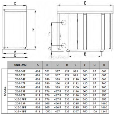 Heat Pump iGarden Fairland Inver-X26 - (X26-10CP) 10 kW with Cooling, for up to 35 m³
