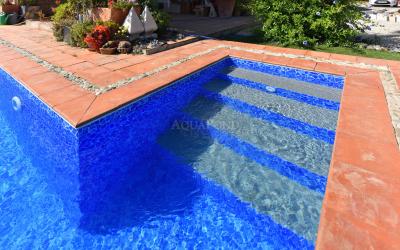 Pool liner Renolit Alkorplan 3000 Carrara; 1.65 m width, 1.5 mm, sold by the meter, price is per m²