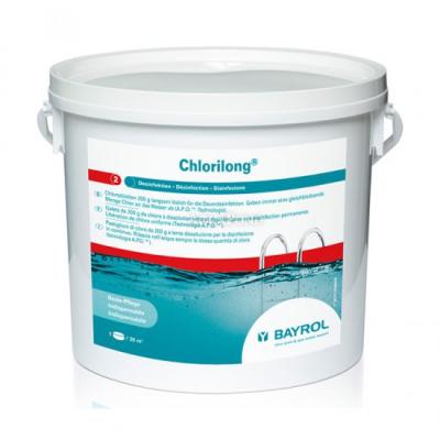 BAYROL Chlorilong CLASSIC 5 kg, 200 g slow-dissolving chlorine tablets (trichlor)