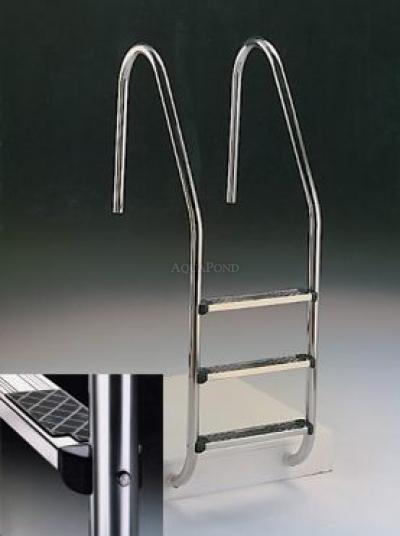 Stainless Steel Standard 3-Step Ladder, AISI 304