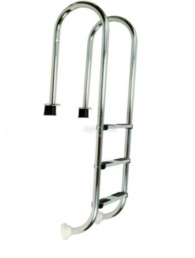Stainless Steel Muro (Slim) 3-Step Ladder with Sleeve, AISI 304