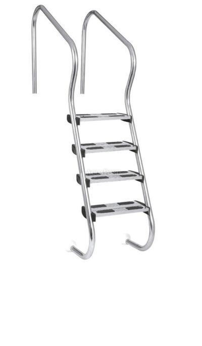 Nerezový, 4 stupňový rebrík Ergo