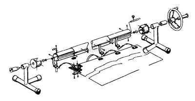 Portable 5.4–7.1 m reel system with T-stand and telescopic pole DISCONTINUED