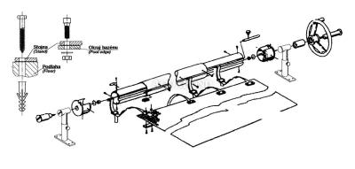 Winding device 2.7–4.4 m with height-adjustable telescopic pole (new)