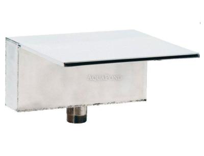 Wall-mounted water spout 400 mm, AISI 316, polished