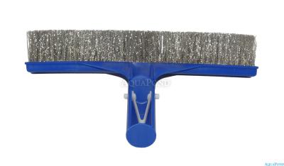 Short pool brush - 26 cm, stainless steel bristles