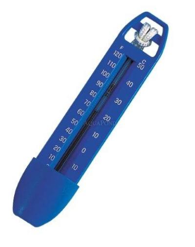 Blue thermometer 18 cm – non-floating