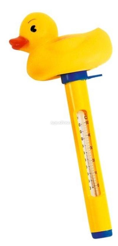 Teplomer plávajúci so zvieratkom -káčer