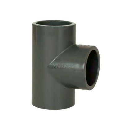 PVC fitting - T-piece 90° DN=50 mm, d=61 mm, gluing / gluing
