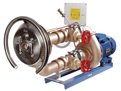 Taifun Duo - Part 2 - bronze pump ball valve, 2.6 kW, connecting fitting, V4A front plate