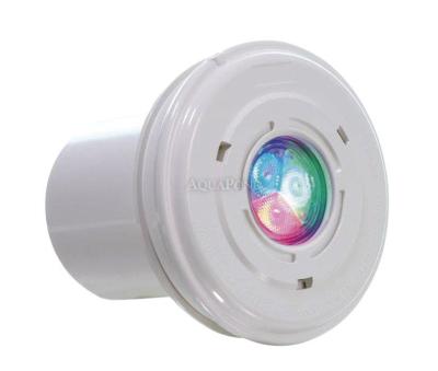 Underwater VA LED RGB colored 15 W light with box and flange, for liner pools