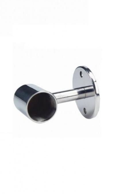 Stainless steel flanged handrail brackets - right end cap, AISI 304